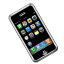 Apple black & silver cell phone
